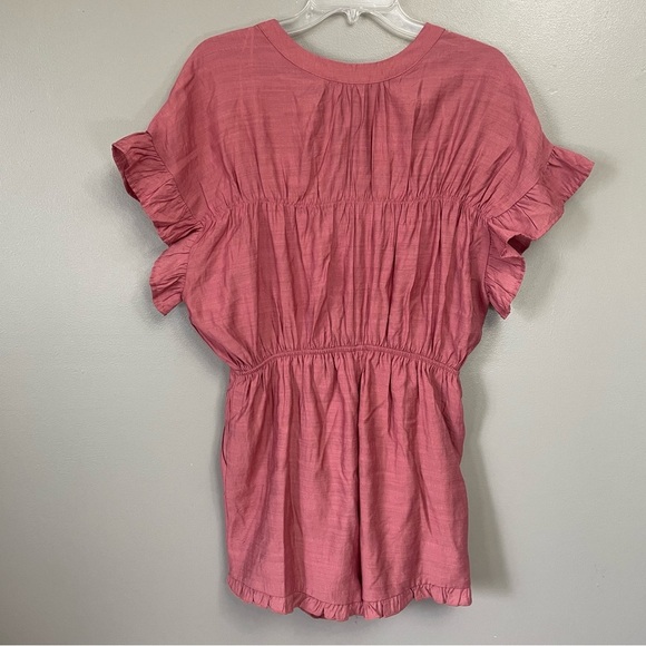 New Gigio ruffle romper women’s size Medium Mauve - Picture 3 of 10